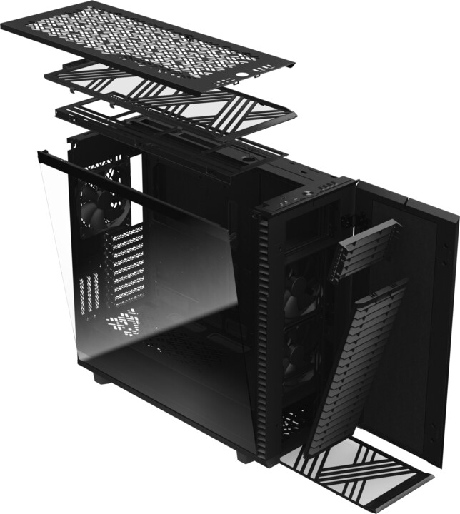 Kasë Fractal Design Define 7 XL,  zezë