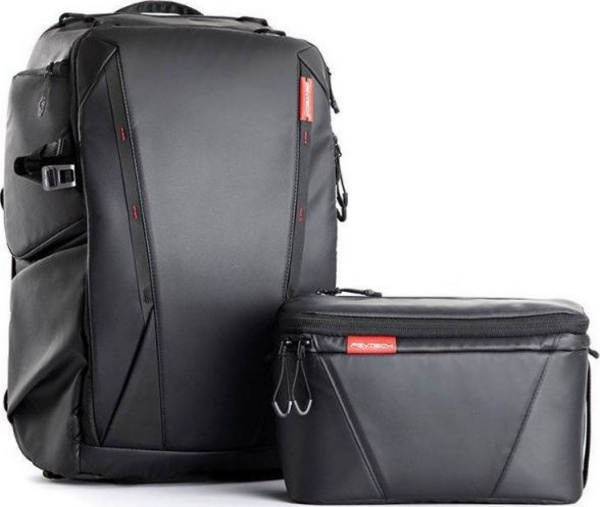 Çantë shpine Pgytech Onemo, + çantë krahu, e zezë