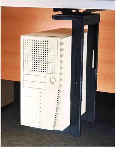 Mbajtëse CPU për tavolinë Lindy 40284, 30 kg, rrotullim 360°, e zezë