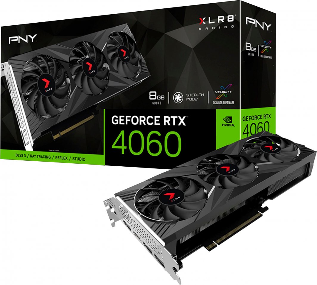 Kartelë grafike PNY GeForce RTX 4060 XLR8 Gaming Verto Epic-X RGB 8GB GDDR6
