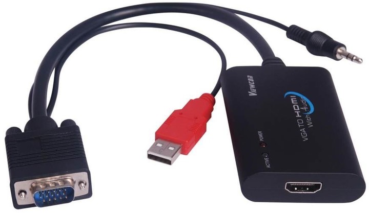 Kabllo PremiumCord VGA + Audio në HDMI