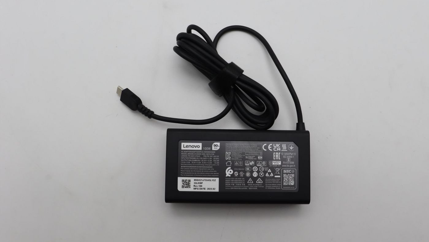 Karikues laptopi Lenovo AC USB C, 100W, origjinal, me kabllo rryme