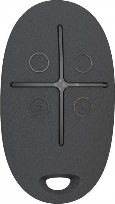 Telekomandë sigurie Ajax SpaceControl, 4 butona, wireless, e zezë