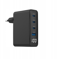Karikues muri Gembird GaN PD, 4 porta, 100W, i zi