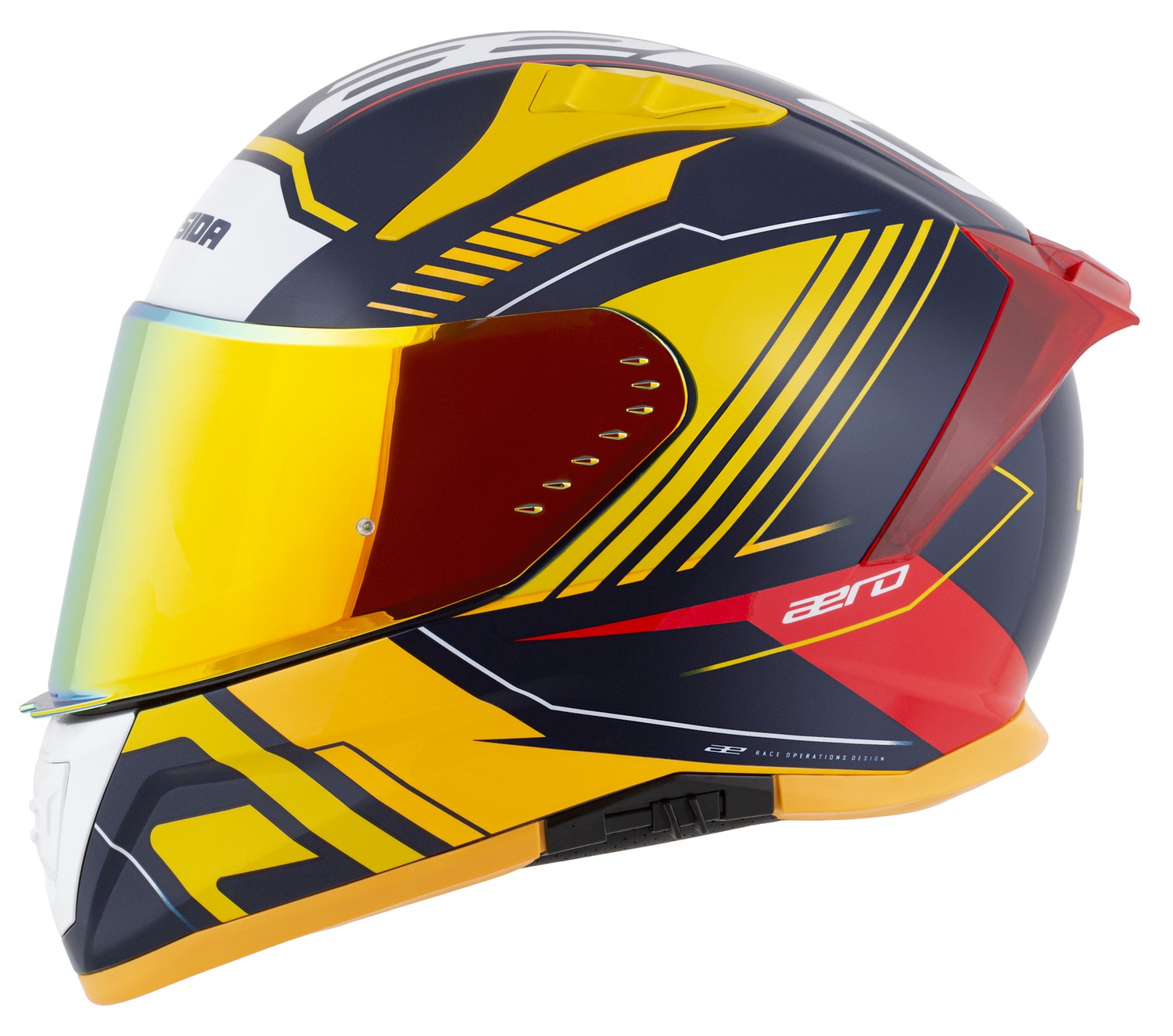 Helmetë motoçiklete Cassida Aero Drome 2026, integralë, polikarbonat, shumëngjyrëshe