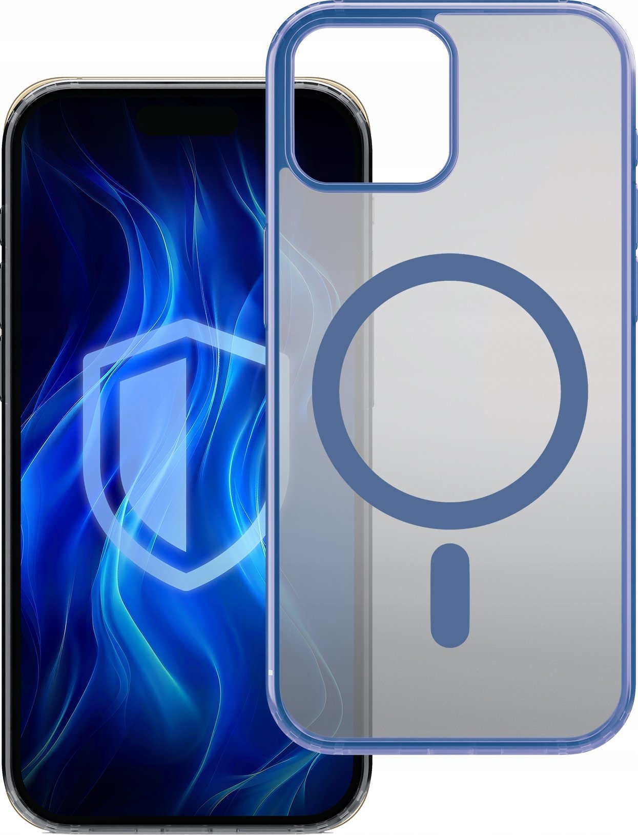 Mbulesë telefoni 3mk Frosty MagCase për iPhone 15 Plus, MagSafe, blu