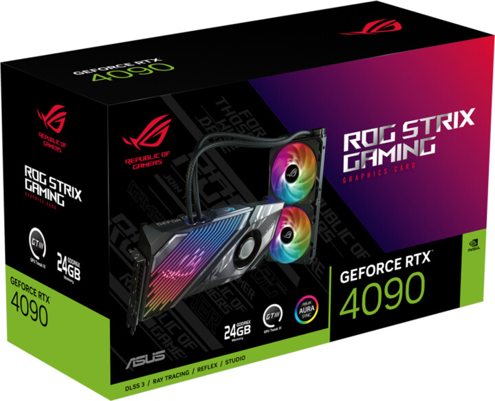 Kartelë grafike ASUS ROG STRIX LC GeForce RTX 4090 O24G GAMING, 24GB GDDR6X