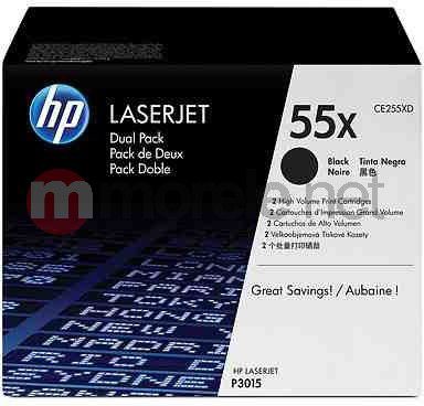 Toner HP 55X CE255XD, kapacitet i lartë, i zi