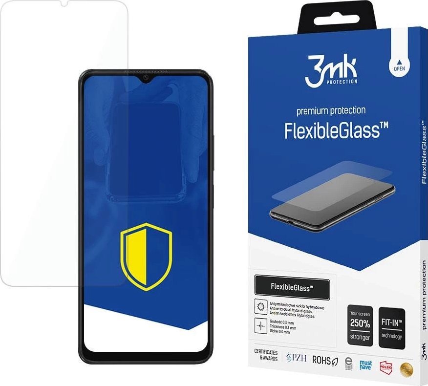 Xham mbrojtës 3MK FlexibleGlass për Oppo A38, hibrid, transparencë e plotë