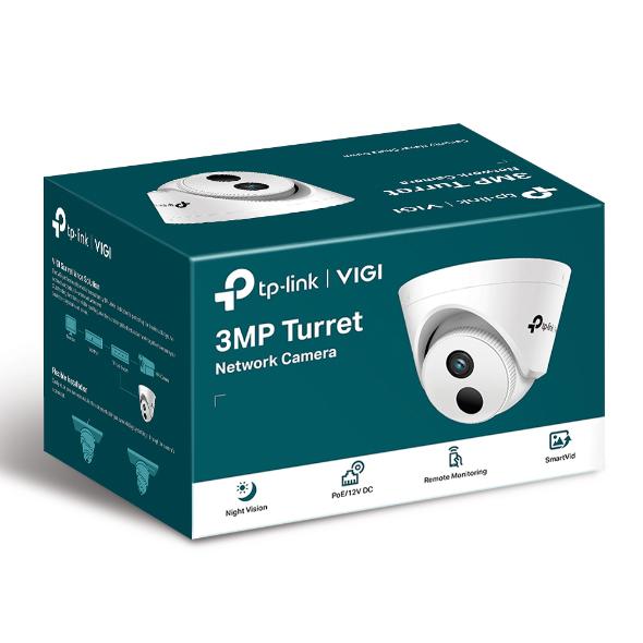 Kamerë sigurie TP-Link VIGI 3MP Turret, IP, PoE, e bardhë