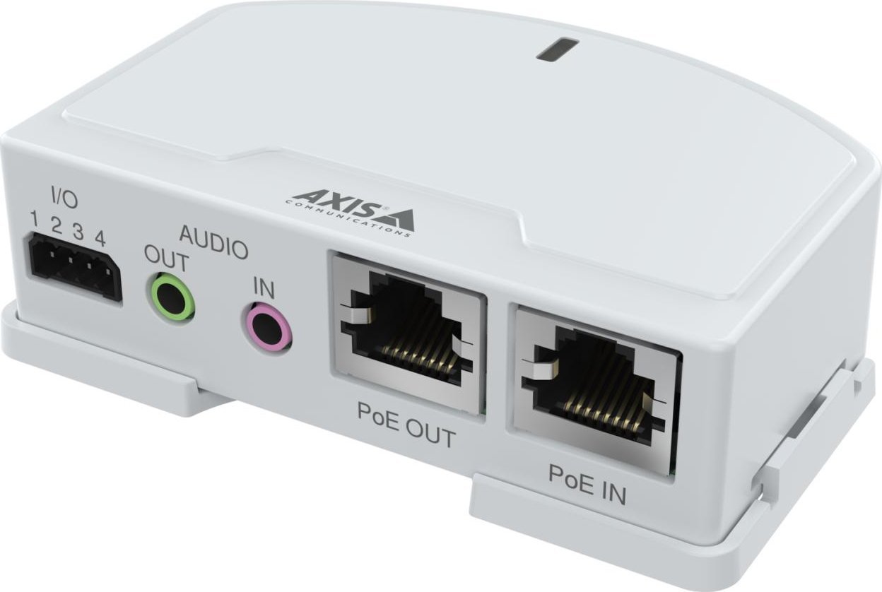 Modul I/O Axis 02553-001, audio digjitale dhe analoge, për kamera IP, i zi