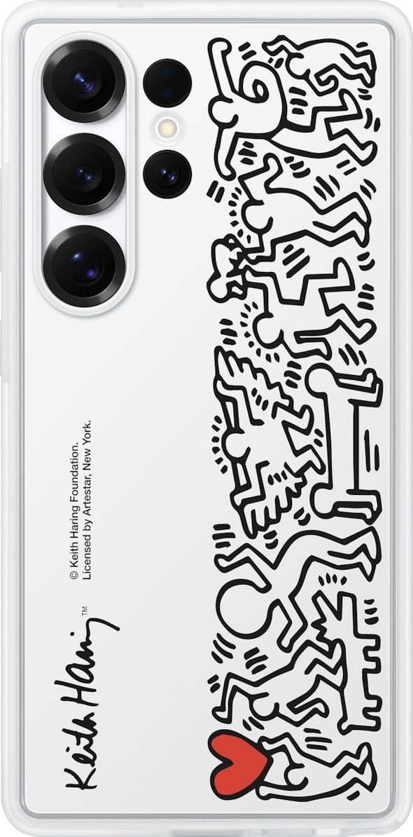 Mbulesë Samsung Flipsuit për Galaxy S25 Ultra, me kartë të ndërrueshme, e bardhë