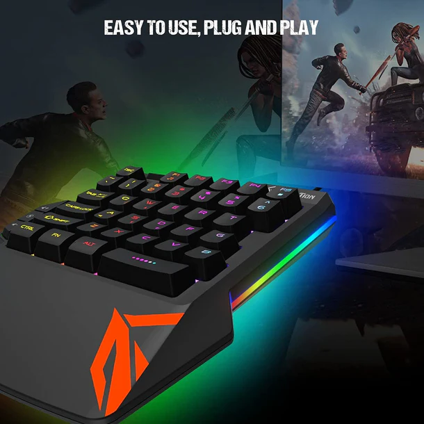 Tastierë One-Hand Meetion KB015, RGB ,GAMING