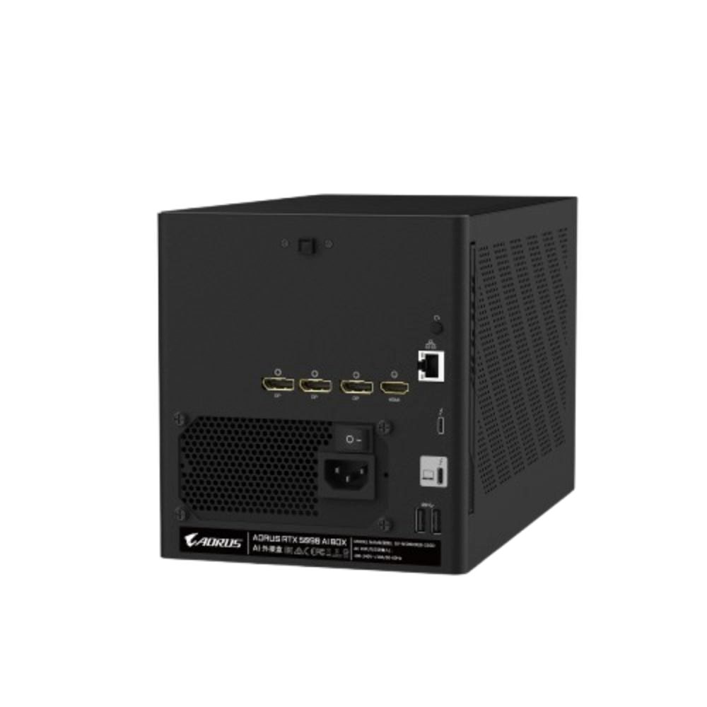 Kuti eGPU Gigabyte AORUS RTX 5090 AI Box, Thunderbolt 5, ftohje me ujë, e zezë