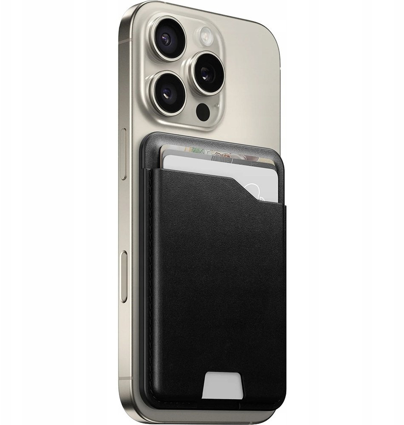Portofol magnetik Nomad Leather Mag Wallet, Find My Tracking, MagSafe, i zi