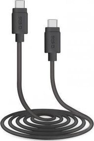 Кабел USB SBS Mobile, USB-C - USB-C, 1.5m, црн