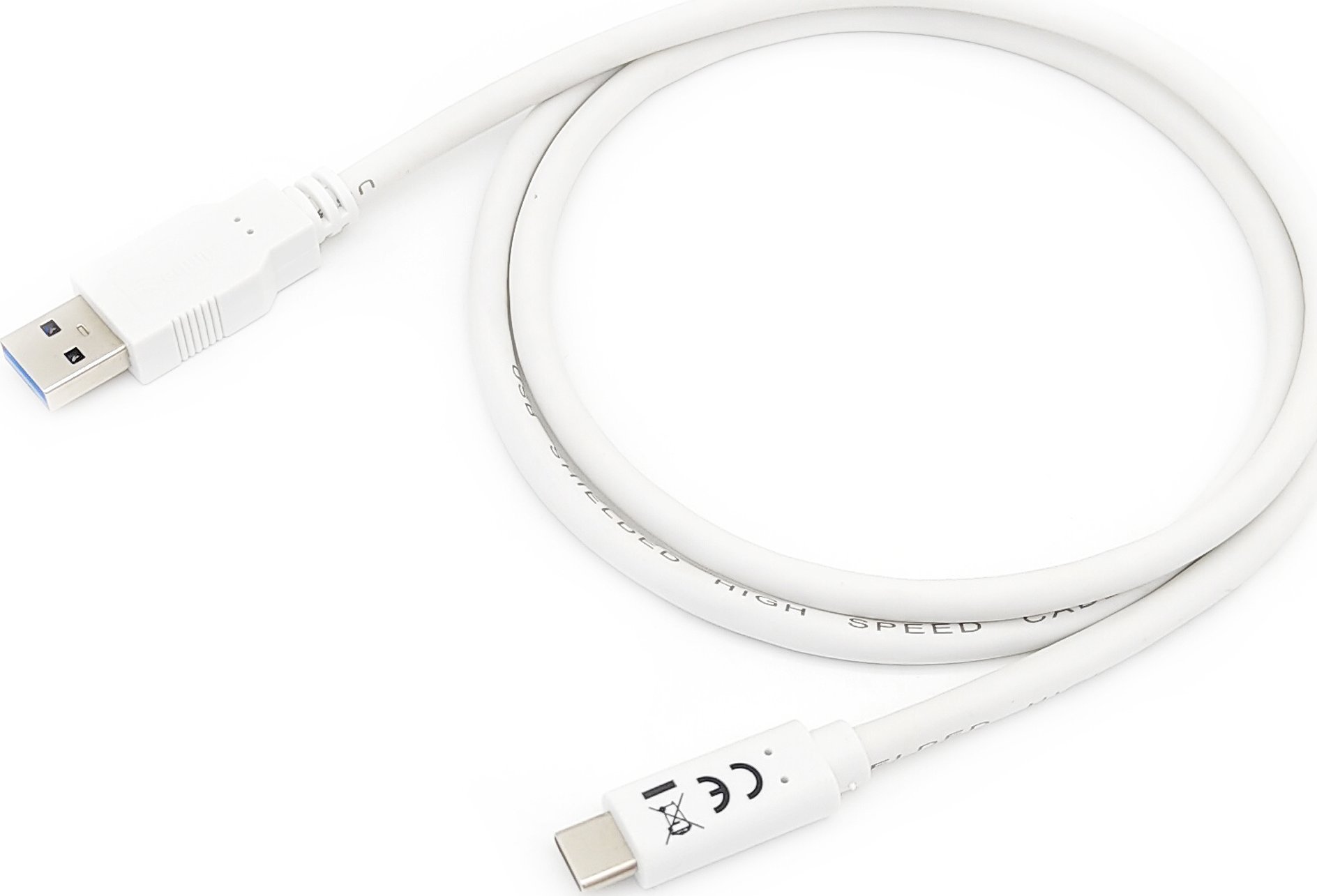 Kabllo USB equip 128364, USB C në USB A, 2m, 5Gbps, e bardhë