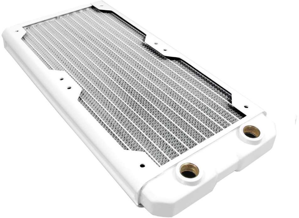 Radiator ftohës për PC Hardware Labs Black Ice Nemesis GTS 280, 280mm, për 2 ventilatorë 140mm, i bardhë