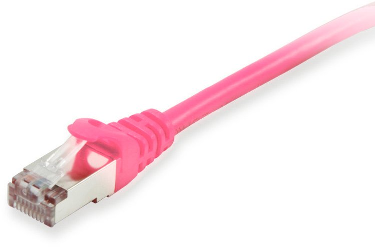 Kabllo rrjeti Equip Patch Cat6A S FTP, 0.25m, RJ45, rozë