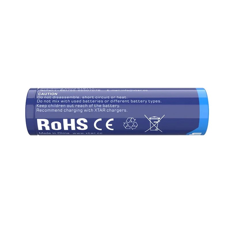 Bateri rikarikueshme XTAR 18650, Li-ion 3300mAh, 3.6V, blu