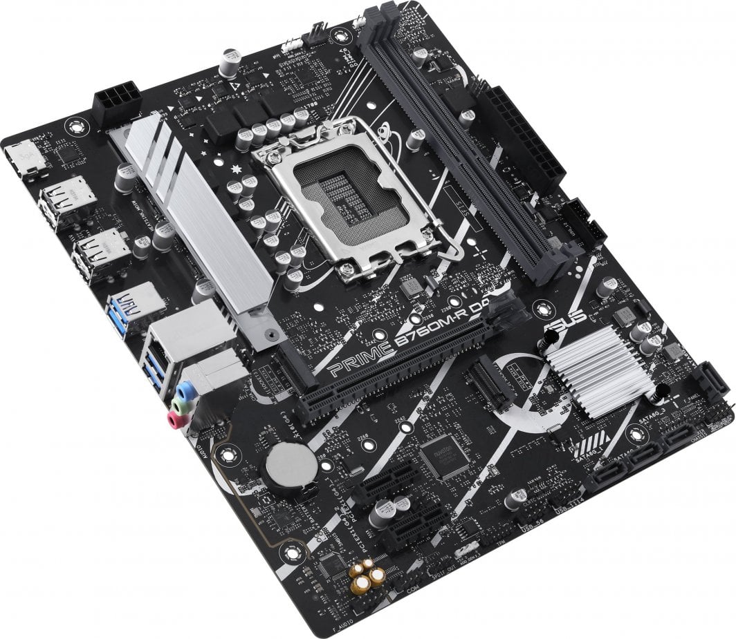 Pllakë amë ASUS PRIME B760M-R D4, Intel B760, Socket 1700, 2 slota, Micro ATX 3