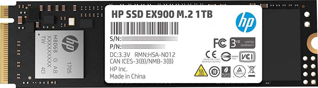 Disk SSD HP EX900, 1TB, M.2 2280 PCI-E x4 Gen3 NVMe