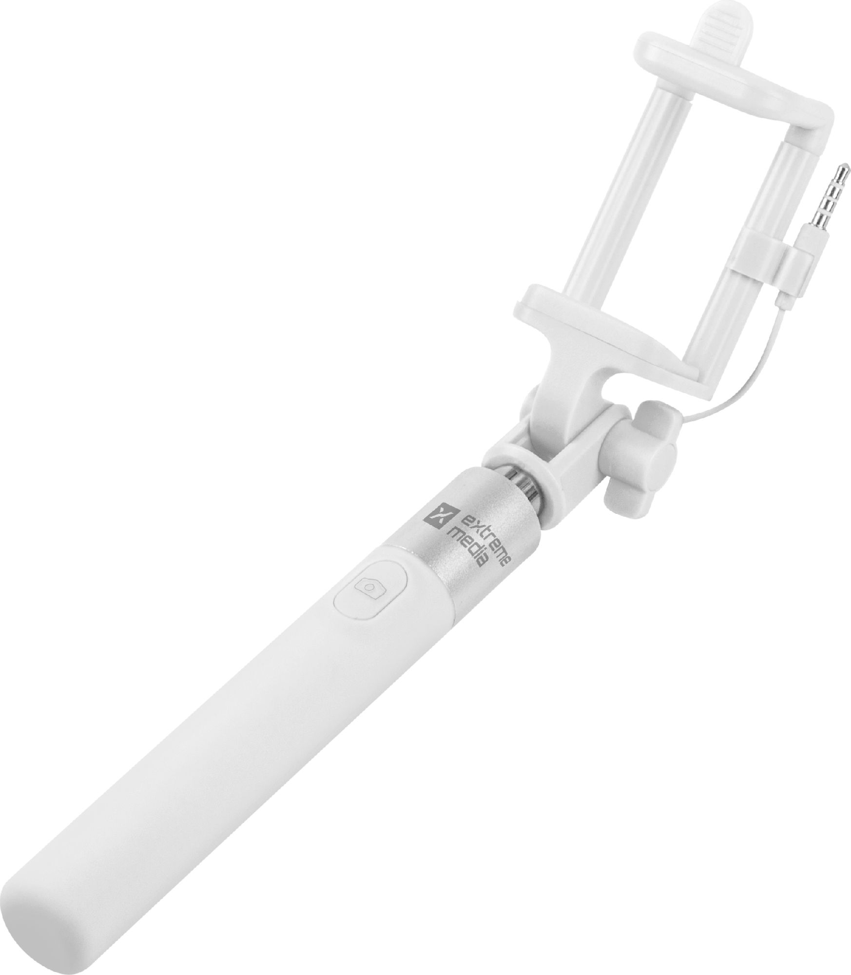 Selfie stick Natec SF-20W, lidhje 3.5 mm, montim për smartphone dhe kamera sportive, i zi