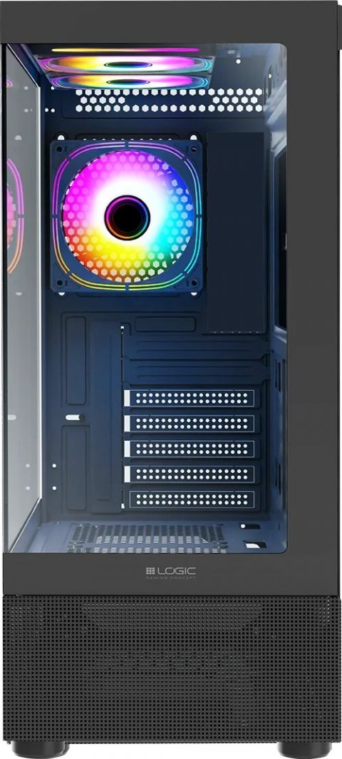 Kasë LOGIC Logic Look ARGB, e zezë, Midi Tower