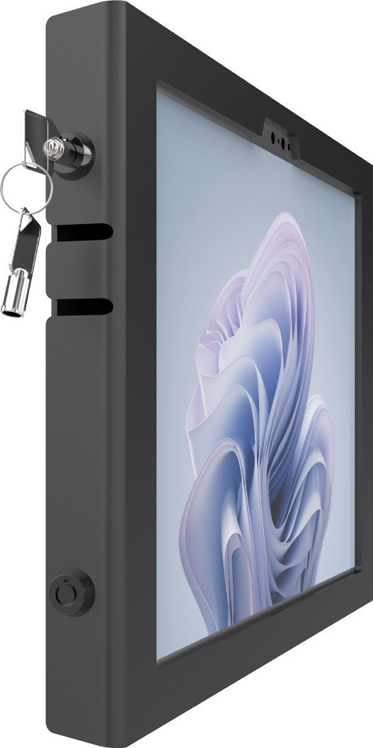Ѕидна рамка Compulocks Apex за Surface Pro 8 10, безбедносна кутија, метална, бела