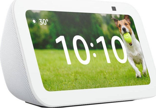 Ekran smart Amazon Echo Show 5 3rd Gen, 5.5", me Alexa, i bardhë Glacier