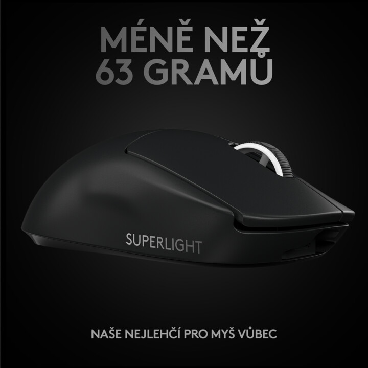 Глушец Logitech G Pro X Superlight, црно