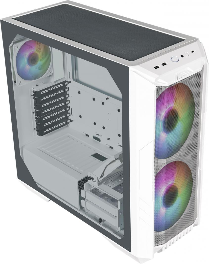 Kasë Cooler Master HAF 500 ARGB, e bardhë, Midi Tower