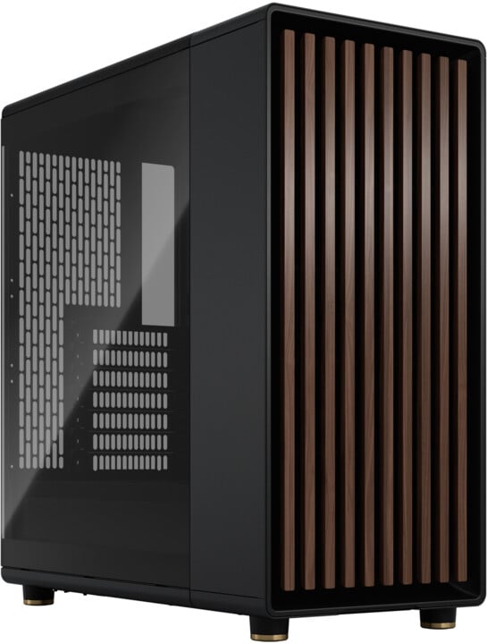 Kasë kompjuteri Fractal Design North Charcoal Black TG Light Tint, e zezë