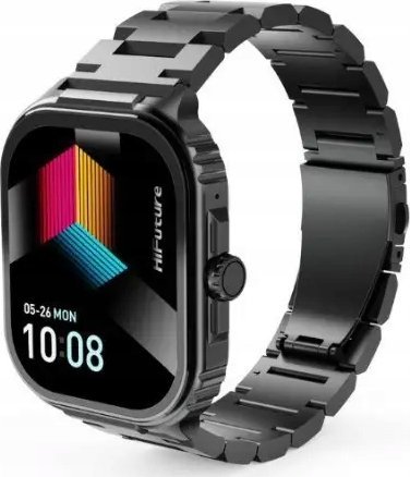 Ora inteligjente HiFuture Ultra3 Pro, 1.96", Bluetooth, e zezë