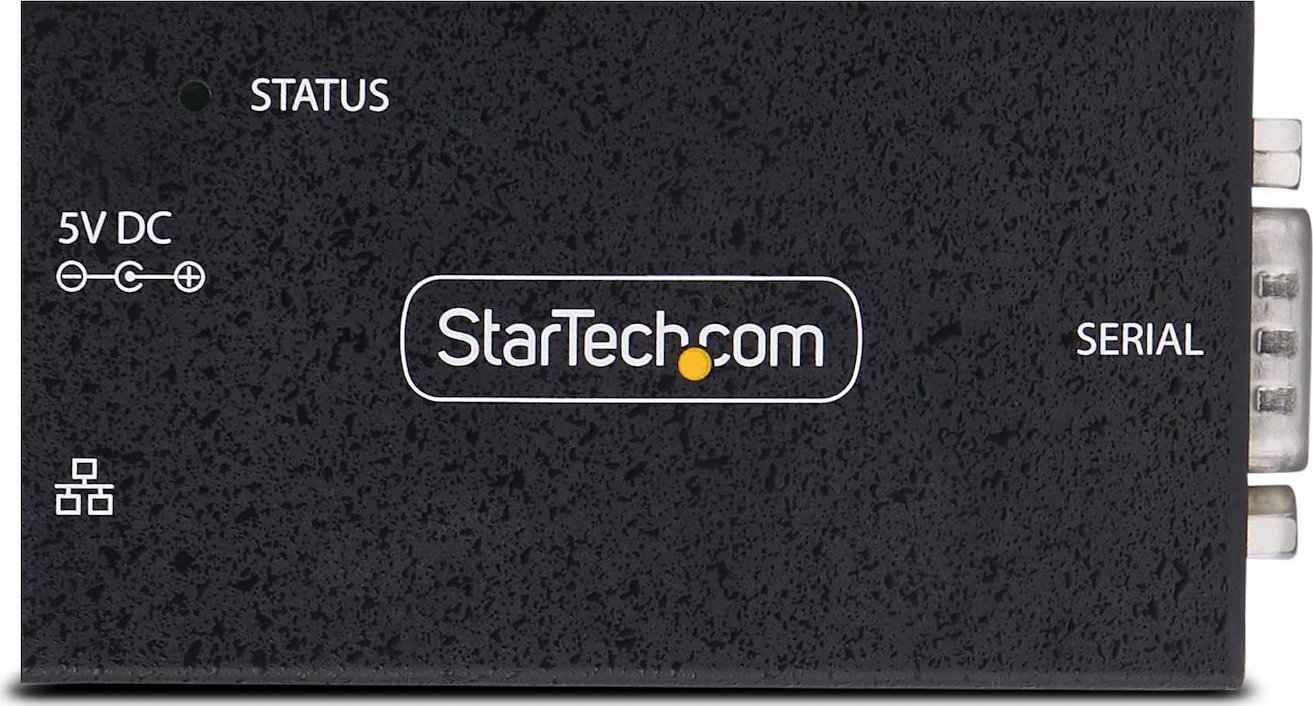 Adapter serial në Ethernet StarTech.com 1 port, RS232 DB9, RJ45 LAN, strehim metalik
