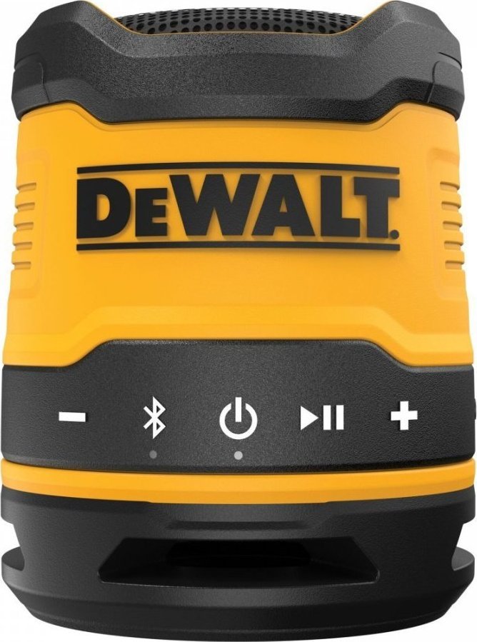 Altoparlant Bluetooth DeWalt DCR009, kompakt, USB i rikarikueshëm, i verdhë