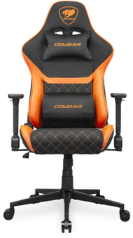 Karrige gaming Cougar Armor One V2 F, ergonomike, deri 120 kg, e zezë portokalli