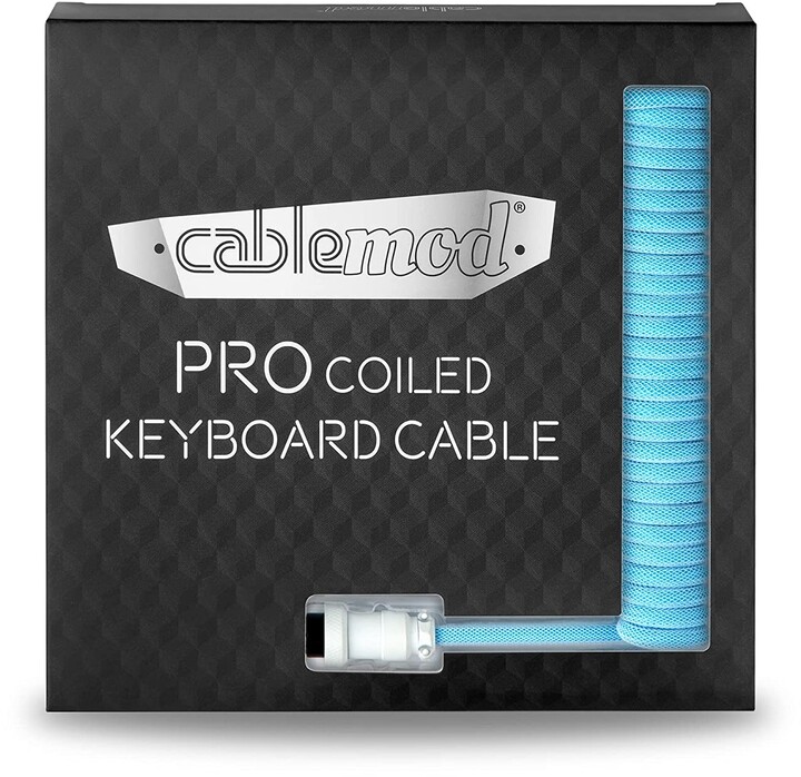 Kabllo spirale CableMod Pro, USB-C/USB-A, 1,5m, Blueberry Cheesecake