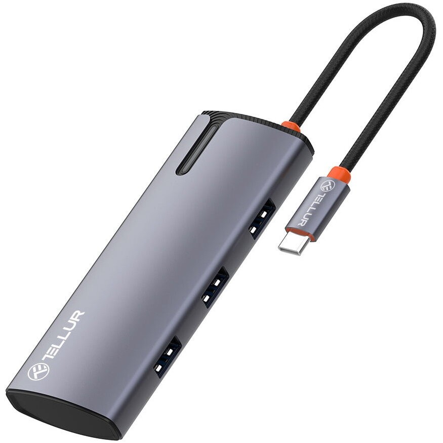 USB hub Tellur 5 porta, 4x USB, i zi