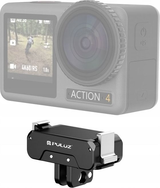Adapter Puluz PU995B për GoPro 1/4" në DJI Osmo Action 3 4, i zi