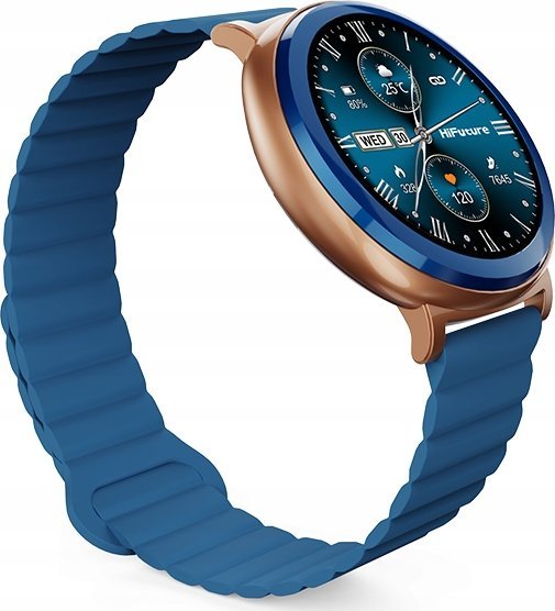 Orë inteligjente HiFuture Aurora HSSW11BL, ekran 1.43" AMOLED, IP68, blu