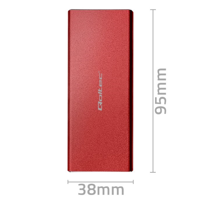 Adapter për hard disk QOLTEC 51831, USB, i zi
