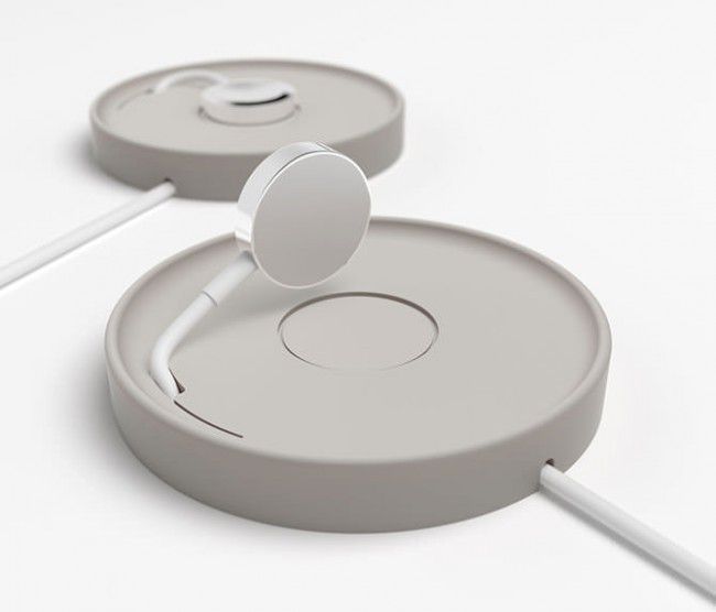 Mbajtës për karikim të Apple Watch BlueLounge Kosta, i hirtë 