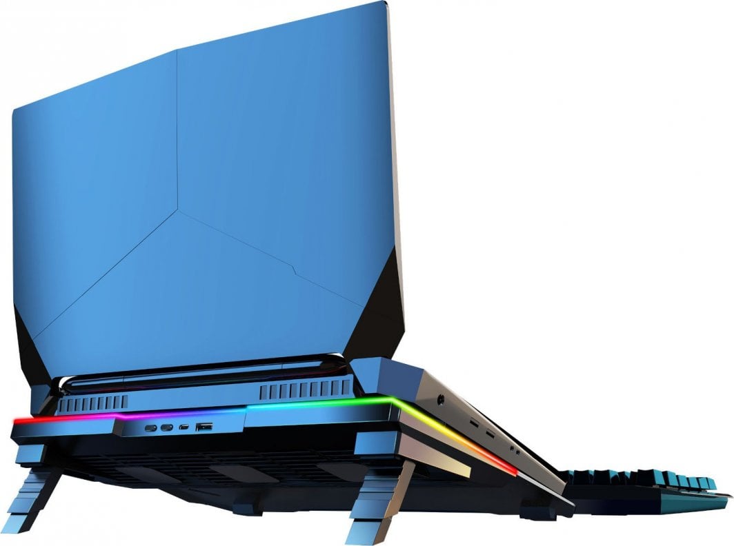 Ftohës për laptop Mozos LS6-RGB, i hirtë