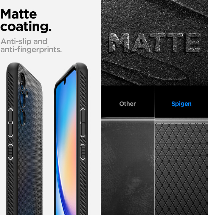 [OUTLET] Mbrojtëse Spigen Liquid Air për Samsung Galaxy A34 5G, e zezë																																																