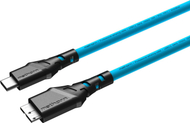 Kabllo tethering Mathorn MTC-230, USB C në Micro B, 2m, USB 3.2 Gen2, Arctic Blue