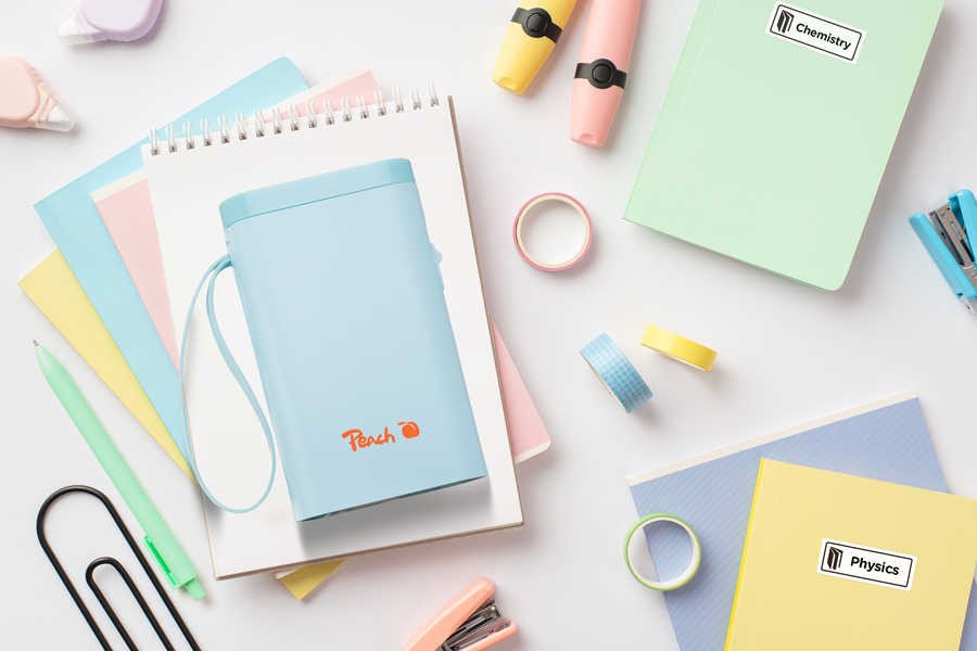 Printer etiketa Peach PE110, termik, Bluetooth, blu