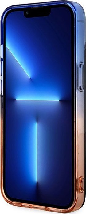 Këllëf telefoni BMW Gradient Bumper MagSafe për iPhone 14 Plus, polikarbonat dhe TPU, gri