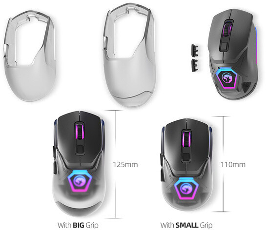 Maus Marvo FIT PRO G1W, i hirtë