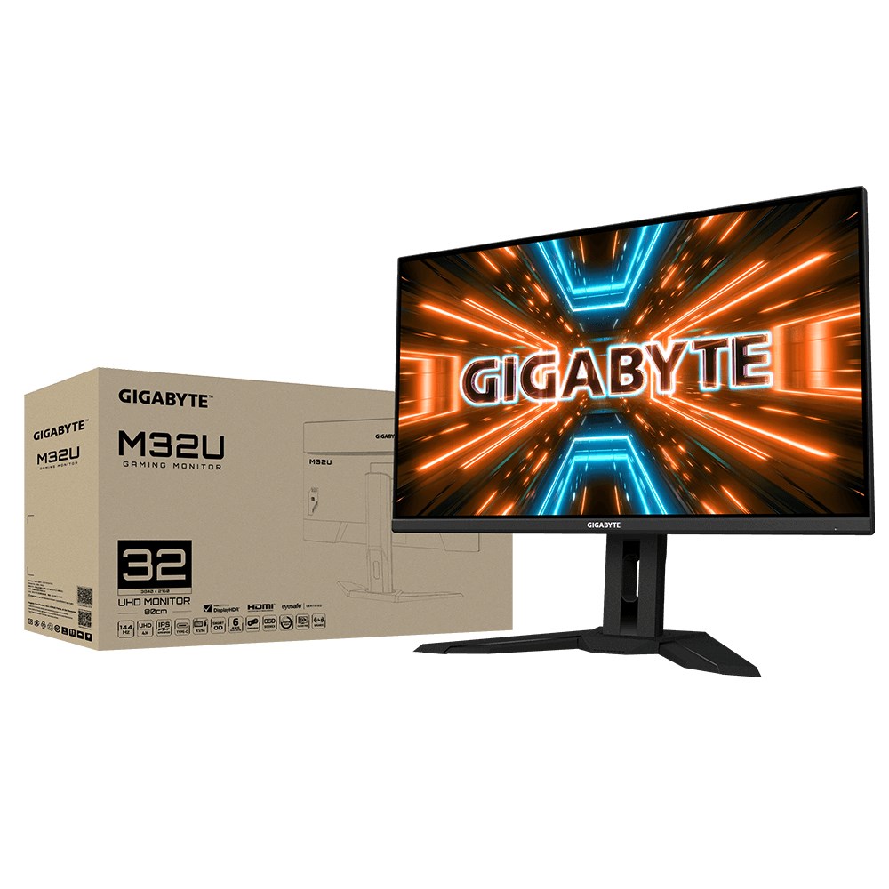 Monitor Gigabyte M32U, 31.5", 3840 x 2160, 4K Ultra HD, 144 Hz, i zi